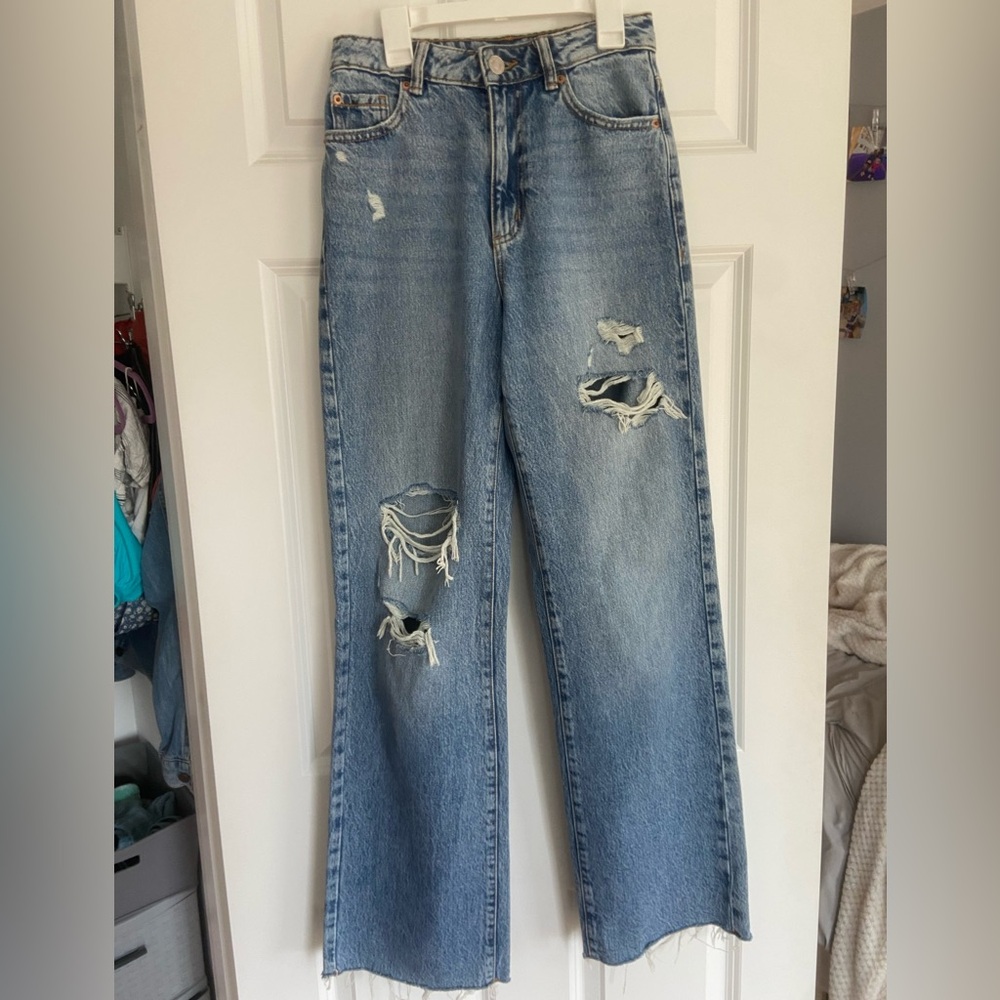 Garage Women’s Distressed Blue Jeans